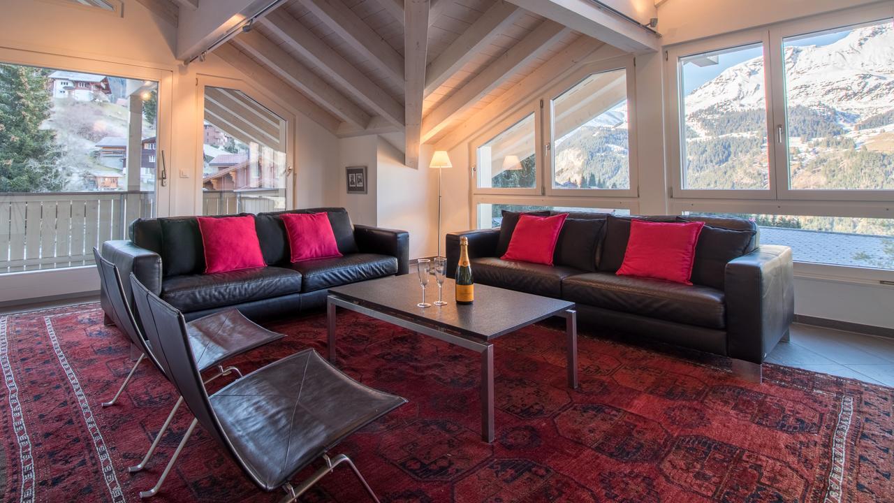 Chalet Brunner Penthouse Wengen Exterior photo